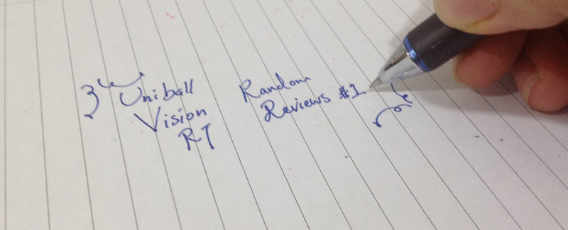 Illustration for article titled Random Reviews 1 : Uniball Vision RT (pen)